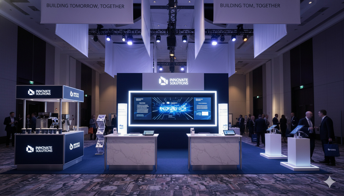 Corporate branding event setup